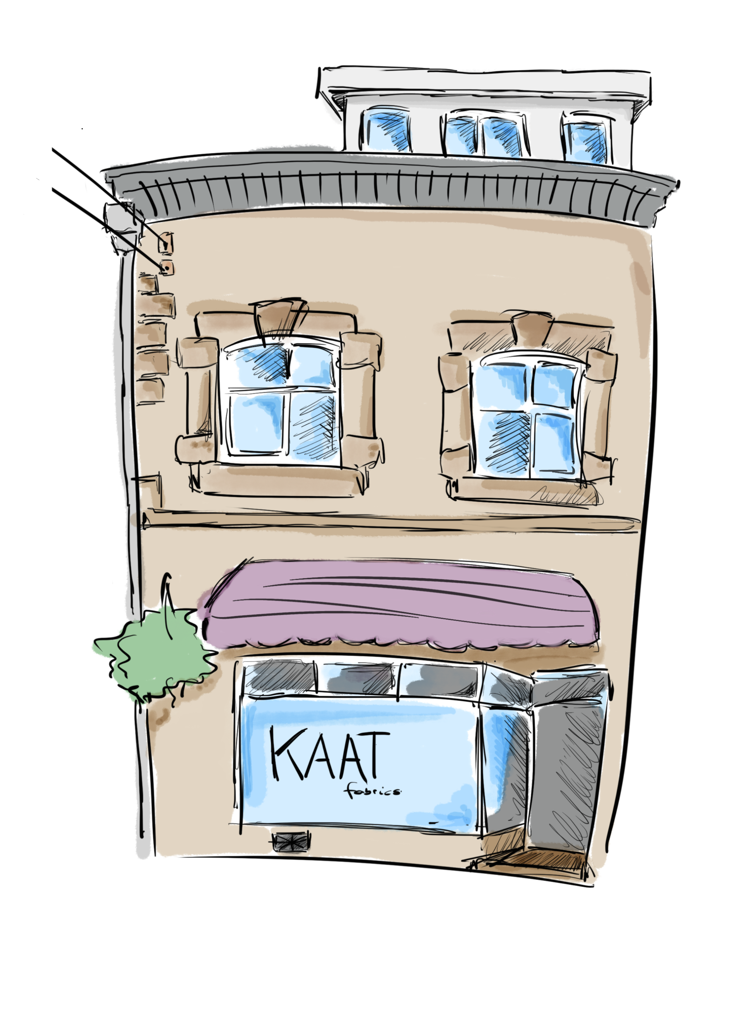 Tekening Pand